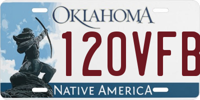 OK license plate 120VFB