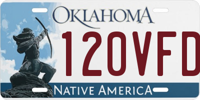 OK license plate 120VFD