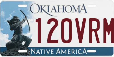 OK license plate 120VRM