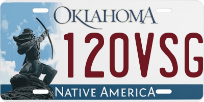 OK license plate 120VSG