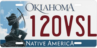 OK license plate 120VSL