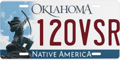 OK license plate 120VSR
