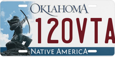 OK license plate 120VTA