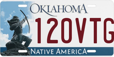 OK license plate 120VTG