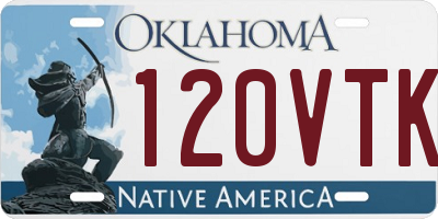 OK license plate 120VTK