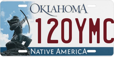 OK license plate 120YMC