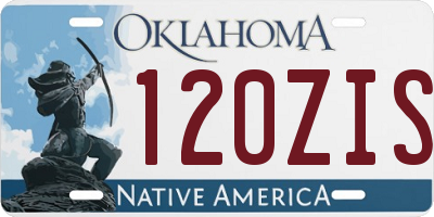 OK license plate 120ZIS