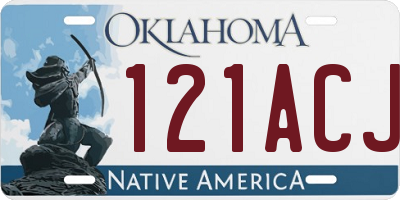 OK license plate 121ACJ