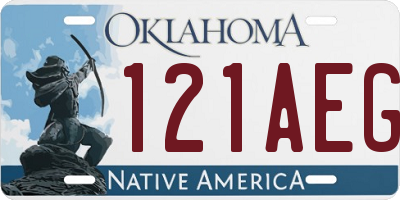 OK license plate 121AEG