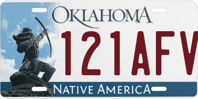 OK license plate 121AFV