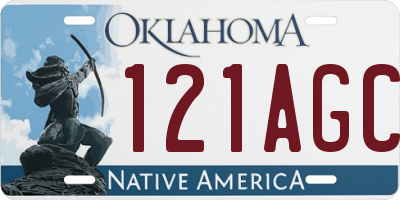 OK license plate 121AGC