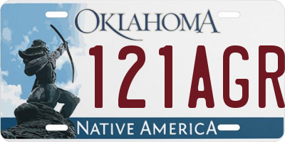 OK license plate 121AGR