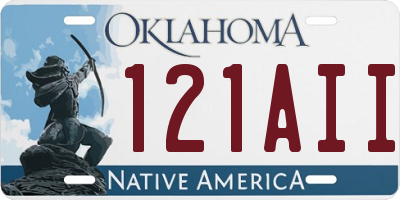 OK license plate 121AII