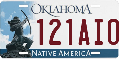 OK license plate 121AIO