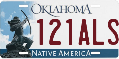 OK license plate 121ALS