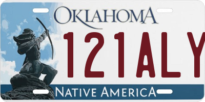 OK license plate 121ALY