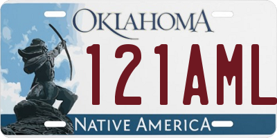 OK license plate 121AML