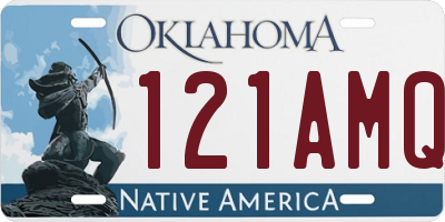 OK license plate 121AMQ