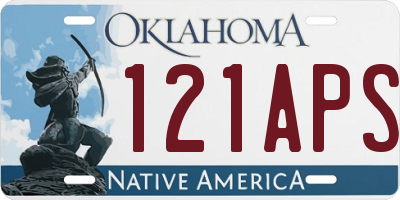 OK license plate 121APS