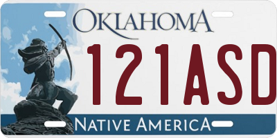 OK license plate 121ASD