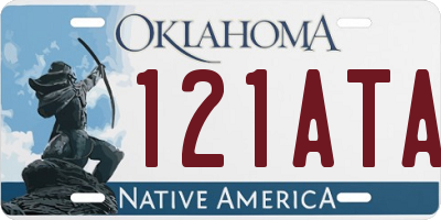 OK license plate 121ATA