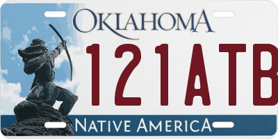 OK license plate 121ATB