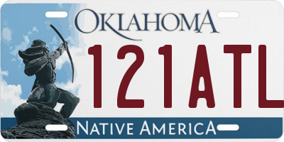 OK license plate 121ATL