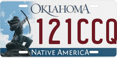 OK license plate 121CCQ