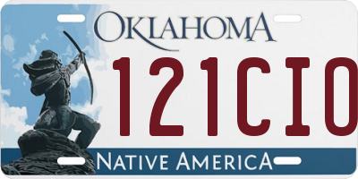 OK license plate 121CIO