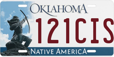 OK license plate 121CIS