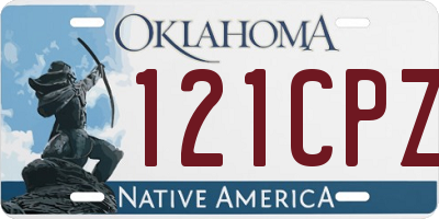 OK license plate 121CPZ
