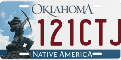 OK license plate 121CTJ
