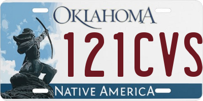 OK license plate 121CVS