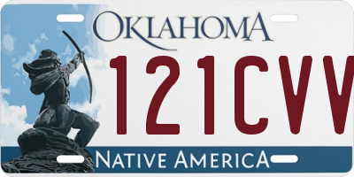 OK license plate 121CVV