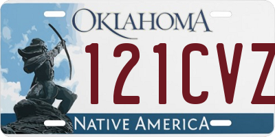 OK license plate 121CVZ
