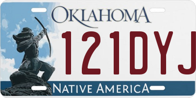 OK license plate 121DYJ