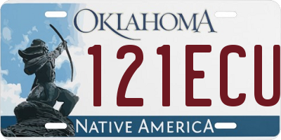 OK license plate 121ECU