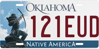 OK license plate 121EUD