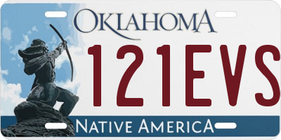 OK license plate 121EVS