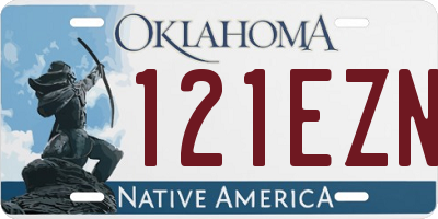 OK license plate 121EZN