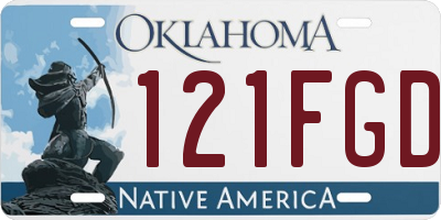 OK license plate 121FGD