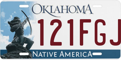 OK license plate 121FGJ