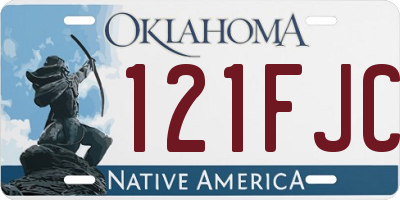 OK license plate 121FJC