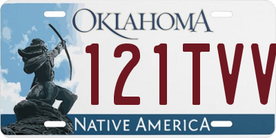 OK license plate 121TVV