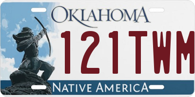 OK license plate 121TWM