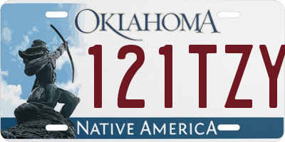 OK license plate 121TZY