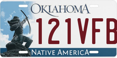 OK license plate 121VFB