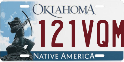 OK license plate 121VQM