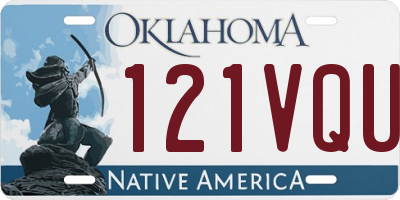 OK license plate 121VQU