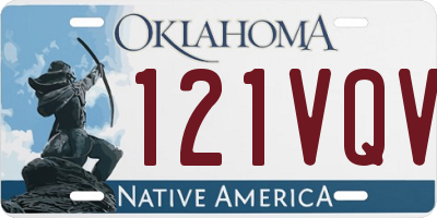 OK license plate 121VQV